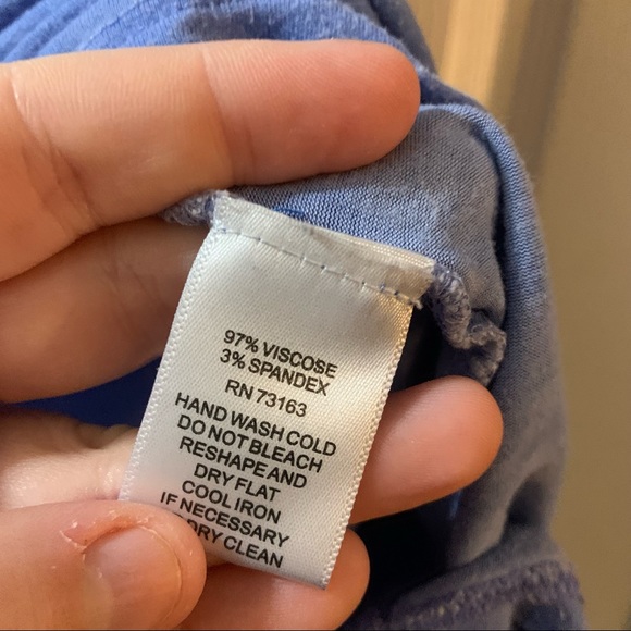 Cable & Gauge Blue Vintage Wash Short Sleeve Tee XL - Picture 8 of 8